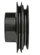 Trans-Dapt Performance ALUMINUM BB CHEVY WATER PUMP PULLEY; 2 GROOVE; LONG WATER PUMP- BLACK FINISH                                     - 7132 - Image 5
