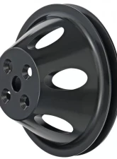 Trans-Dapt Performance ALUMINUM BB CHEVY WATER PUMP PULLEY; 1 GROOVE; SHORT WATER PUMP- BLACK FINISH                                     - 7134 - Image 4