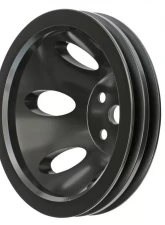 Trans-Dapt Performance ALUMINUM BB CHEVY WATER PUMP PULLEY; 2 GROOVE; SHORT WATER PUMP- BLACK FINISH                                     - 7135 - Image 3