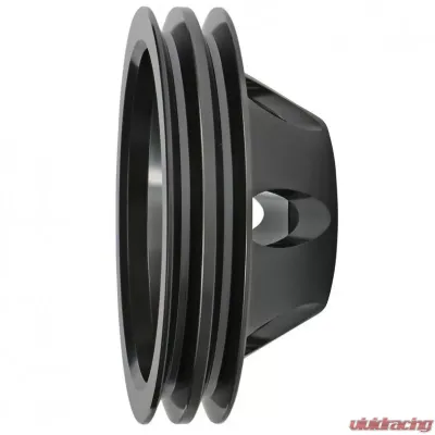 Trans-Dapt Performance ALUMINUM BB CHEVY WATER PUMP PULLEY; 2 GROOVE; SHORT WATER PUMP- BLACK FINISH - 7135