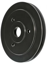 Trans-Dapt Performance ALUMINUM BB CHEVY CRANKSHAFT PULLEY; 1 GROOVE; SHORT WATER PUMP- BLACK FINISH                                     - 7136 - Image 3