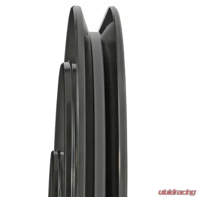 Trans-Dapt Performance ALUMINUM BB CHEVY CRANKSHAFT PULLEY; 1 GROOVE; SHORT WATER PUMP- BLACK FINISH - 7136