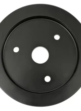 Trans-Dapt Performance ALUMINUM BB CHEVY CRANKSHAFT PULLEY; 1 GROOVE; SHORT WATER PUMP- BLACK FINISH                                     - 7136 - Image 4