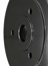 Trans-Dapt Performance ALUMINUM BB CHEVY CRANKSHAFT PULLEY; 2 GROOVE; SHORT WATER PUMP- BLACK FINISH                                     - 7137 - Image 2