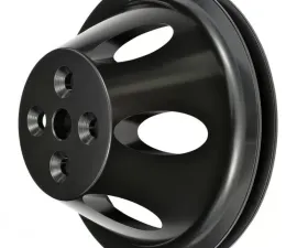 Trans-Dapt Performance ALUMINUM SB CHEVY WATER PUMP PULLEY; 1 GROOVE; SHORT WATER PUMP- BLACK FINISH