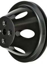 Trans-Dapt Performance ALUMINUM SB CHEVY WATER PUMP PULLEY; 1 GROOVE; SHORT WATER PUMP- BLACK FINISH                                     - 7140 - Image 4