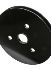 Trans-Dapt Performance ALUMINUM SB CHEVY CRANKSHAFT PULLEY; 1 GROOVE; SHORT WATER PUMP- BLACK FINISH                                     - 7142 - Image 4