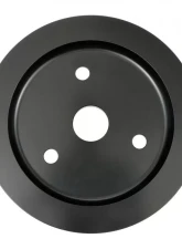 Trans-Dapt Performance ALUMINUM SB CHEVY CRANKSHAFT PULLEY; 1 GROOVE; SHORT WATER PUMP- BLACK FINISH                                     - 7142 - Image 5