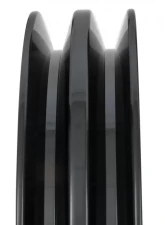 Trans-Dapt Performance ALUMINUM SB CHEVY CRANKSHAFT PULLEY; 2 GROOVE; SHORT WATER PUMP- BLACK FINISH                                     - 7143 - Image 3