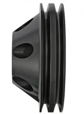 Trans-Dapt Performance ALUMINUM SB CHEVY WATER PUMP PULLEY; 2 GROOVE; LONG WATER PUMP- BLACK FINISH                                     - 7145 - Image 4