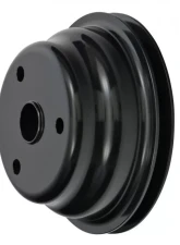 Trans-Dapt Performance ALUMINUM SB CHEVY CRANKSHAFT PULLEY; 1 GROOVE; LONG WATER PUMP- BLACK FINISH                                     - 7146 - Image 5