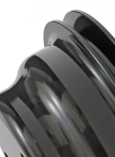 Trans-Dapt Performance ALUMINUM SB CHEVY CRANKSHAFT PULLEY; 1 GROOVE; LONG WATER PUMP- BLACK FINISH                                     - 7146 - Image 3