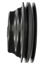 Trans-Dapt Performance ALUMINUM SB CHEVY CRANKSHAFT PULLEY; 2 GROOVE; LONG WATER PUMP- BLACK FINISH                                     - 7147 - Image 4