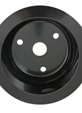 Trans-Dapt Performance ALUMINUM SB CHEVY CRANKSHAFT PULLEY; 3 GROOVE; LONG WATER PUMP- BLACK FINISH                                     - 7148 - Image 4