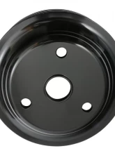 Trans-Dapt Performance ALUMINUM SB CHEVY CRANKSHAFT PULLEY; 3 GROOVE; LONG WATER PUMP- BLACK FINISH                                     - 7148 - Image 5