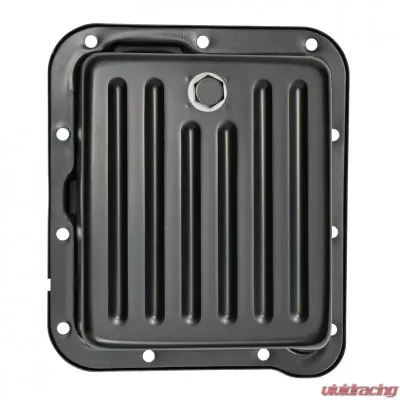 Trans-Dapt Performance FORD C4 TRANSMISSION PAN; STOCK DEPTH / STOCK CAPACITY; STEEL- BLACK FINISH - 7170