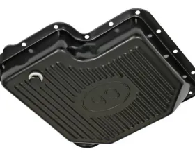Trans-Dapt Performance FORD C6 TRANSMISSION PAN; STOCK DEPTH / STOCK CAPACITY; STEEL- BLACK FINISH