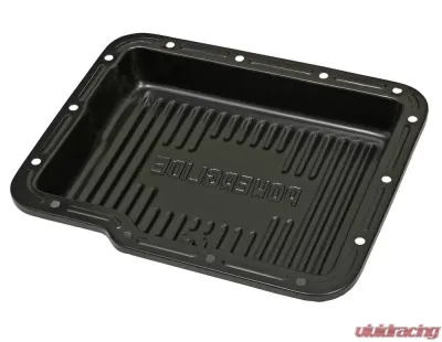 Trans-Dapt Performance POWERGLIDE TRANSMISSION PAN; STOCK DEPTH / STOCK CAPACITY; STEEL- BLACK FINISH - 7172