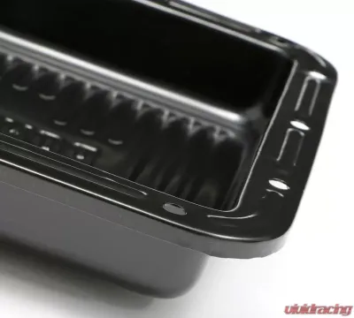 Trans-Dapt Performance POWERGLIDE TRANSMISSION PAN; STOCK DEPTH / STOCK CAPACITY; STEEL- BLACK FINISH - 7172