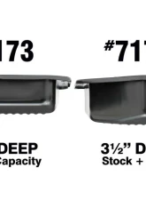 Trans-Dapt Performance TH350 TRANSMISSION PAN; STOCK DEPTH / STOCK CAPACITY; STEEL- BLACK FINISH                                     - 7173 - Image 6