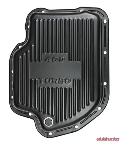 Trans-Dapt Performance TH400 TRANSMISSION PAN; 3 IN. DEEP / EXTRA CAPACITY; STEEL- BLACK FINISH - 7175