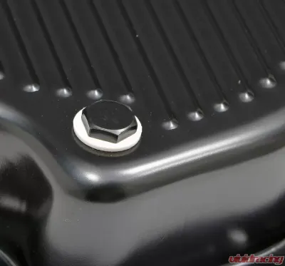 Trans-Dapt Performance TH400 TRANSMISSION PAN; 3 IN. DEEP / EXTRA CAPACITY; STEEL- BLACK FINISH - 7175