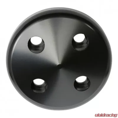 Trans-Dapt Performance ALUMINUM '55-68 SB CHEVY WATER PUMP NOSE PULLEY; SHORT WATER PUMP- BLACK FINISH - 7180