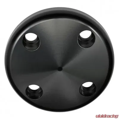 Trans-Dapt Performance ALUMINUM '69-85 SB CHEVY WATER PUMP NOSE PULLEY; LONG WATER PUMP- BLACK FINISH - 7181