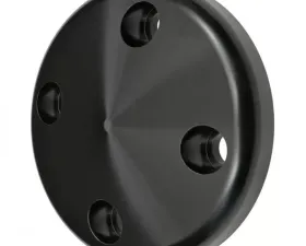 Trans-Dapt Performance ALUMINUM '69-85 SB CHEVY WATER PUMP NOSE PULLEY; LONG WATER PUMP- BLACK FINISH