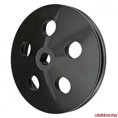 Trans-Dapt Performance 67-84 GM VEHICLE ALUMINUM POWER STEERING PULLEY- BLACK FINISH - 7182