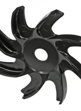 Trans-Dapt Performance GM & FORD PASSENGER CAR ALUMINUM ALTERNATOR PULLEY FAN- BLACK FINISH                                     - 7184 - Image 3