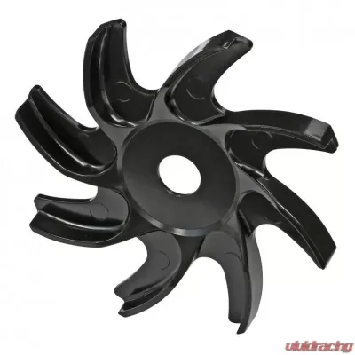 Trans-Dapt Performance GM & FORD PASSENGER CAR ALUMINUM ALTERNATOR PULLEY FAN- BLACK FINISH - 7184