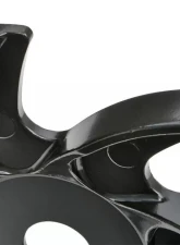 Trans-Dapt Performance GM & FORD PASSENGER CAR ALUMINUM ALTERNATOR PULLEY FAN- BLACK FINISH                                     - 7184 - Image 2