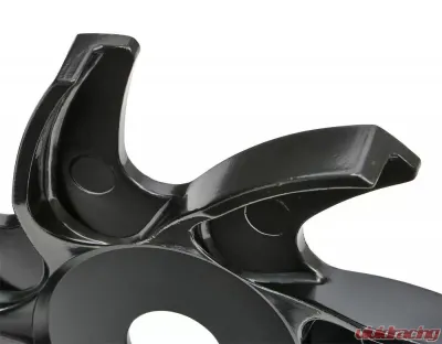 Trans-Dapt Performance GM & FORD PASSENGER CAR ALUMINUM ALTERNATOR PULLEY FAN- BLACK FINISH - 7184