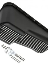 Trans-Dapt Performance SB CHEVY 283-350 ('55-79) FINNED ALUMINUM ENGINE OIL PAN- BLACK FINISH                                     - 7424 - Image 7