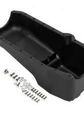 Trans-Dapt Performance SB CHEVY 305-350 ('86-00) FINNED ALUMINUM ENGINE OIL PAN- BLACK FINISH                                     - 7425 - Image 7