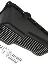 Trans-Dapt Performance SB CHEVY 305-350 ('86-00) FINNED ALUMINUM ENGINE OIL PAN- BLACK FINISH                                     - 7425 - Image 5