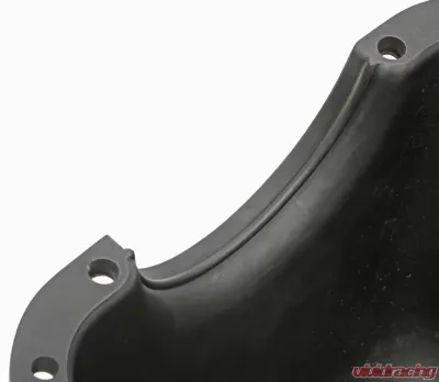 Trans-Dapt Performance SB FORD 260-302W ('62-82) FINNED ALUMINUM ENGINE OIL PAN- BLACK FINISH - 7427