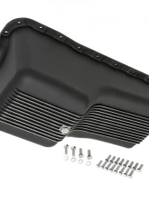 Trans-Dapt Performance SB FORD 260-302W ('62-82) FINNED ALUMINUM ENGINE OIL PAN- BLACK FINISH                                     - 7427 - Image 4