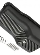 Trans-Dapt Performance SB FORD 260-302W ('62-82) FINNED ALUMINUM ENGINE OIL PAN- BLACK FINISH                                     - 7427 - Image 6