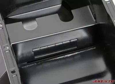 Trans-Dapt Performance SB CHEVY 283-350 ('55-79) STEEL ENGINE OIL PAN WITH KICKOUTS- BLACK FINISH - 7436