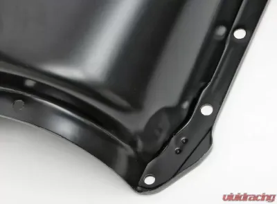 Trans-Dapt Performance BB CHEVY 396-454 ('65-95) STEEL ENGINE OIL PAN WITH KICKOUTS- BLACK FINISH - 7437