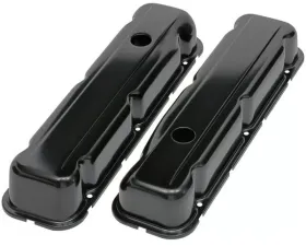 Trans-Dapt Performance BUICK 350 ('68-81) STEEL VALVE COVERS; SHORT- BLACK FINISH