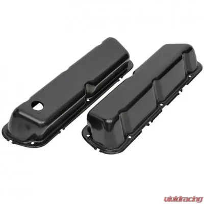 Trans-Dapt Performance FORD 5.0L ('86-95) STEEL VALVE COVERS; REPRODUCTION-STYLE- BLACK FINISH - 7439