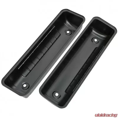 Trans-Dapt Performance FORD Y-BLOCK ('56-62) STEEL VALVE COVERS; REPRODUCTION-STYLE- BLACK FINISH - 7440