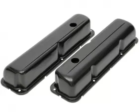 Trans-Dapt Performance FORD 352-428 STEEL VALVE COVERS; TRADITIONAL-STYLE- BLACK FINISH