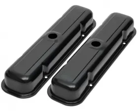 Trans-Dapt Performance PONTIAC 326-455 ('59-79) STEEL VALVE COVERS; REPRODUCTION-STYLE- BLACK FINISH