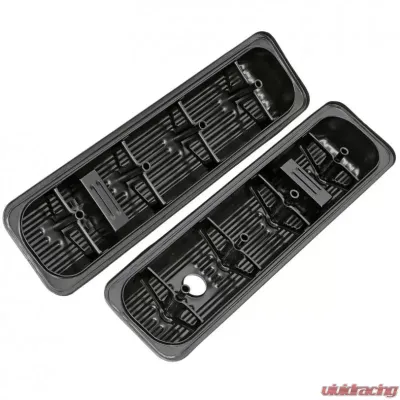 Trans-Dapt Performance SB CHEVY 5.0-5.7L STEEL VALVE COVERS (Trucks Only)- BLACK FINISH - 7443