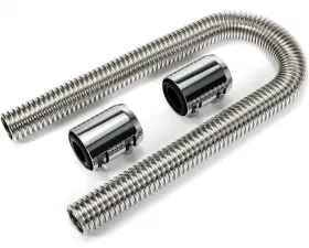 Trans-Dapt Performance 36 in. STAINLESS STEEL RADIATOR HOSE KIT-CHROMED ALUMINUM ENDS