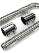 Trans-Dapt Performance 36 in. STAINLESS STEEL RADIATOR HOSE KIT-CHROMED ALUMINUM ENDS                                     - 8205 - Image 2